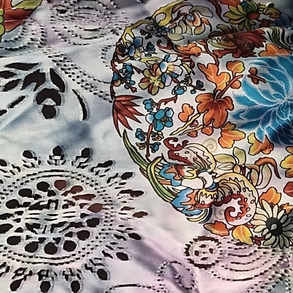 Citron Santa Monica rayon and silk tunic top size xl - Picture 7 of 9